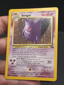 Pokemon TCG Gengar Fossil Holo Card 5/62 Unlimited Rare Vintage WOTC - Image 5