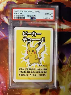 Pokemon Slab - Pikachu PSA 10 - Japanese Old Maid Super High Tension 2023 - Image 1