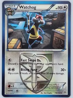 Watchog 112/135 Pokemon - Black and White Plasma Storm LP - Image 1