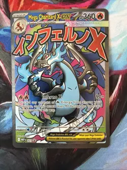 Pokemon Mega Charizard X ex 023 MEP Promo Holo 360 HP Mega Evolution - Image 1