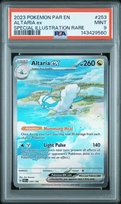 2023 POKEMON PAR EN-PARADOX RIFT SPECIAL ILLUSTRATION RARE #253 ALTARIA EX PSA 9 - Image 1