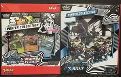 SAMS CLUB POKEMON 1 BLACK BOLT 1 WHITE FLARE BINDER & POSTER COLLECTION SET OF 2 - Image 2