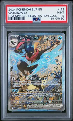 2024 POKEMON SVP EN-SV BLACK STAR PROMO #132 GRENINJA EX PSA 9 - Image 1