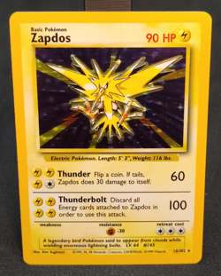 1999 Pokemon Zapdos 16/102 Base Set Holo Rare Unlimited WOTC NM/LP - Image 1