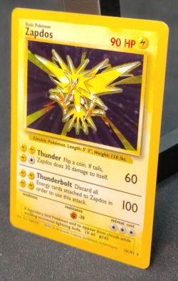 1999 Pokemon Zapdos 16/102 Base Set Holo Rare Unlimited WOTC NM/LP - Image 5