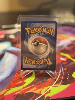 Pokemon Charizard 4/130 Base Set 2 Holo Rare English LP Half Swirl On Top - Image 2