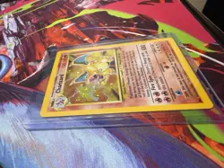 Pokemon Charizard 4/130 Base Set 2 Holo Rare English LP Half Swirl On Top - Image 4