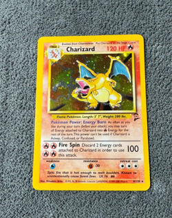 2000 Pokemon Charizard Base Set 2 #4 - Holo Rare - Vintage WOTC - MP - Image 1