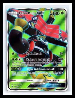 💥 Tapu Bulu GX 130/147 - Burning Shadows Rare Ultra Holo Pokemon TCG - Image 1