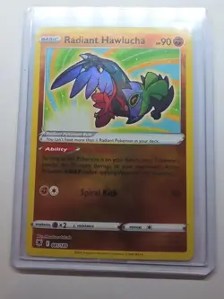 Radiant Hawlucha 081/189 Pokemon TCG Astral Radiance Radiant Rare NM - Image 3