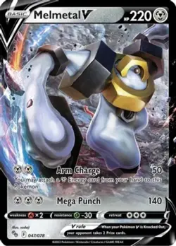 Melmetal V - 047/078 - Ultra Rare Near Mint Pokemon Go - Image 1