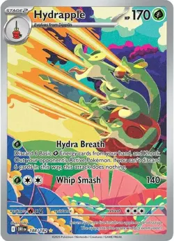 1x Hydrapple - 188/182 - Illustration Rare NM-Mint Pokemon SV10 - Destined Rival - Image 1