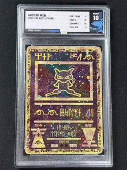 2000 Pokemon Game Promo ANCIENT MEW pokemon Movie 2000 TFG PSA 10 Plus Instert - Image 1