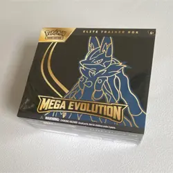 Pokemon TCG Mega Evolution Elite Trainer Box Lucario Riolu 2025 English - Image 1