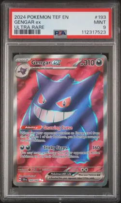 Pokemon Gengar EX Temporal Forces Ultra Rare Holo Card 193/162 PSA 9 - Image 2