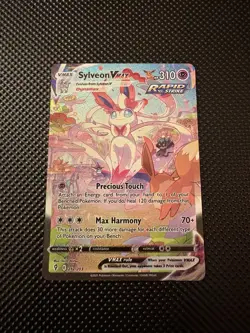 Sylveon VMAX 212/203 Secret Rare Full Art Rapid Strike Holo Pokemon Card - Image 1
