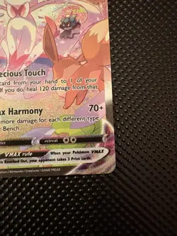 Sylveon VMAX 212/203 Secret Rare Full Art Rapid Strike Holo Pokemon Card - Image 3