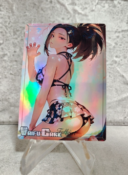 Momo Trading Card Waifu Goddess Story Anime Girl holo Karte Manga Full Art - Image 1