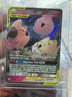 Pokemon TCG Togepi Cleffa Igglybuff GX Card 143/236 Cosmic Eclipse NM - Image 2