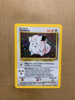 Clefairy 5/102 Base Set - Holo Pokemon Card - LP - Image 1