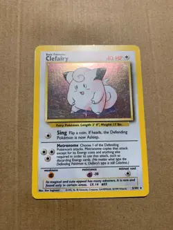 Clefairy 5/102 Base Set - Holo Pokemon Card - LP - Image 2