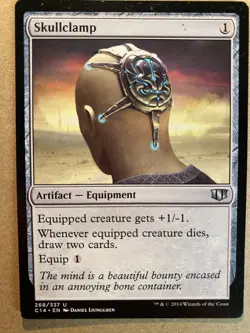 MTG 1x Skullclamp # 268 Commander 2014 Vintage Magic the Gathering Card x1 LP - Image 1