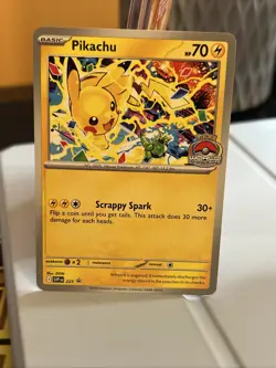 Pokemon Pikachu TCG Promo Card SVP225 2025 World Championships NM - Image 1
