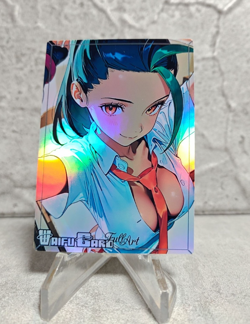 Nemona Trading Card Waifu Goddess Story Anime Girl holo Karte Manga Full Art - Image 1
