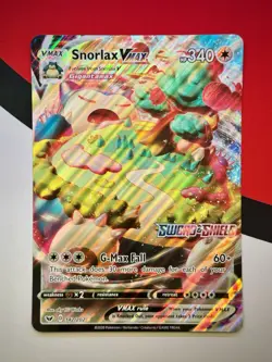 Snorlax VMAX JUMBO Card 142/202 Stamped Gamestop Promo Pokemon Sword & Shield - Image 1