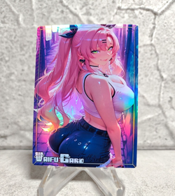 Nicole ZZZ Trading Card Waifu Goddess Story Anime Girl holo Karte Manga Art - Image 1