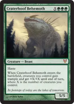 MTG Craterhoof Behemoth, Light Play, English Avacyn Restored - Image 1