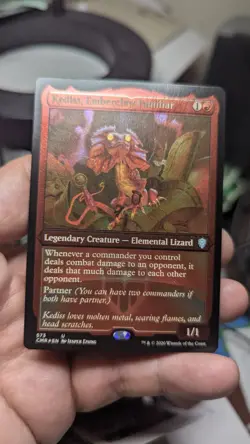 1x Etched Foil Kediss Emberclaw Familiar NM - MTG Commander Legends Magic MTG x1 - Image 1