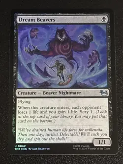 MTG Teenage Mutant Ninja Turtles Dream Beavers Foil 0062 NM - Image 1