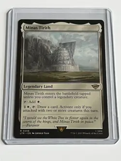 Minas Tirith 256 MTG LOTR Middle Earth 2023 Mint - 9.0 + Non Foil Rare Land - Image 1