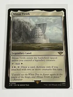 Minas Tirith 256 MTG LOTR Middle Earth 2023 Mint - 9.0 + Non Foil Rare Land - Image 2