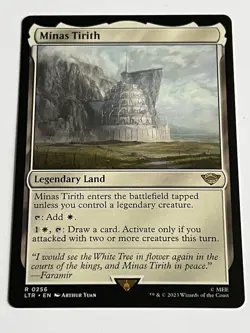 Minas Tirith 256 MTG LOTR Middle Earth 2023 Mint - 9.0 + Non Foil Rare Land - Image 4