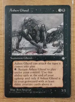1995 MAGIC THE GATHERING ICE AGE ASHEN GHOUL TD25 - Image 1