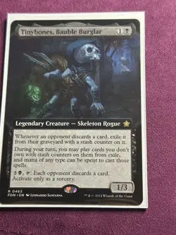 Tinybones, Bauble Burglar (#463) - Extended Art FDN NM MTG - Image 2