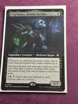 Tinybones, Bauble Burglar (#463) - Extended Art FDN NM MTG - Image 3