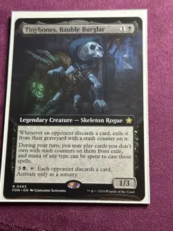 Tinybones, Bauble Burglar (#463) - Extended Art FDN NM MTG - Image 4