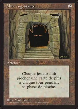 Damaged, English MTG Regular Howling Mine - French Foreign Black Bordered Revise - Image 1