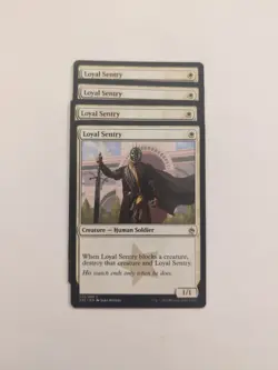 (4) Loyal Sentry *PLAYSET* Masters 25 Regular NM MTG - Image 1