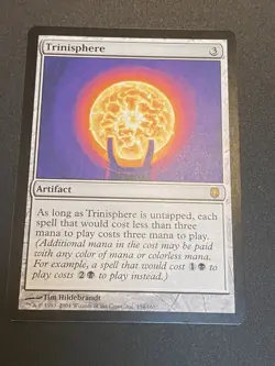 2004 WotC MAGIC the Gathering DARKSTEEL unplayed mint rare TRINISPHERE - Image 1