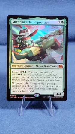 Michelangelo, Improviser Foil M Teenage Mutant Ninja Turtles 119 NM B - Image 1