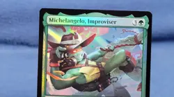 Michelangelo, Improviser Foil M Teenage Mutant Ninja Turtles 119 NM B - Image 2