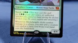 Michelangelo, Improviser Foil M Teenage Mutant Ninja Turtles 119 NM B - Image 3