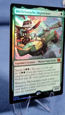 Michelangelo, Improviser Foil M Teenage Mutant Ninja Turtles 119 NM B - Image 4