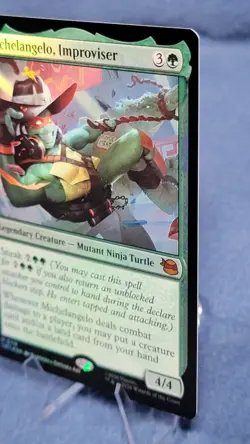 Michelangelo, Improviser Foil M Teenage Mutant Ninja Turtles 119 NM B - Image 5