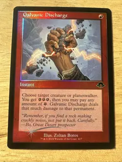 MTG Galvanic Discharge Modern Horizons 3 Foil Retro Frame #417 NM Fresh Pull - Image 1