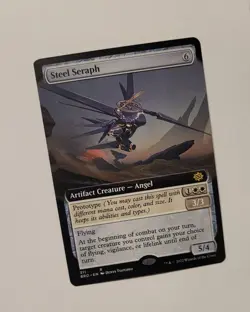 MTG Steel Seraph 311 Extended Art The Brothers War BRO Rare Artifact Angel 2022 - Image 1